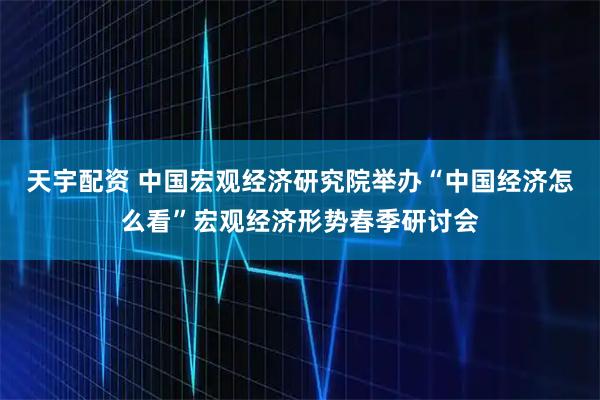 天宇配资 中国宏观经济研究院举办“中国经济怎么看”宏观经济形势春季研讨会