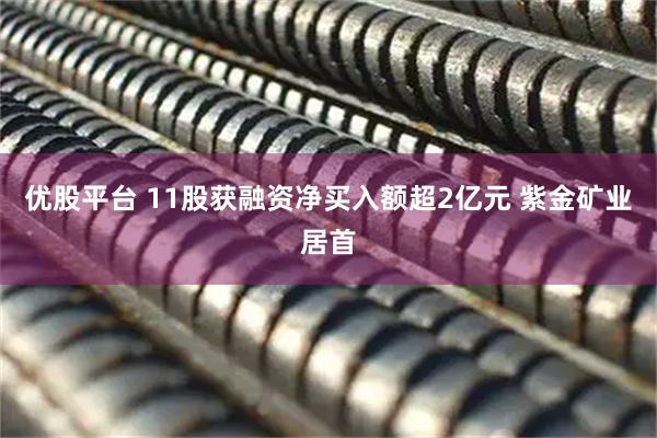 优股平台 11股获融资净买入额超2亿元 紫金矿业居首