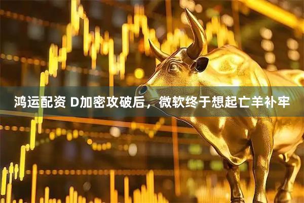 鸿运配资 D加密攻破后，微软终于想起亡羊补牢